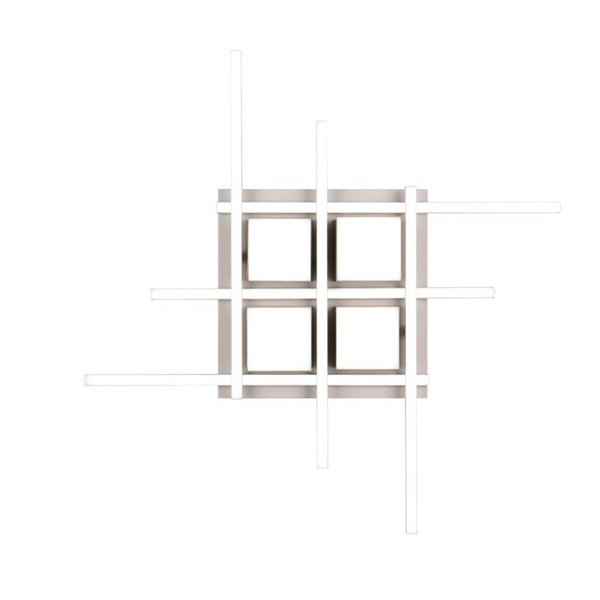 Luminária de teto LED quadrada ROGER com controle remoto e dimerizável 35W 4050lm 2700 - 6500K IP20