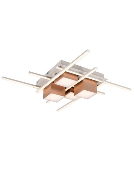 Plafón de techo LED cuadrado ROGER con mando a distancia y regulable 35W 4050lm 2700 - 6500K IP20 