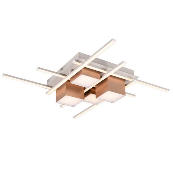 Plafón de techo LED cuadrado ROGER con mando a distancia y regulable 35W 4050lm 2700 - 6500K IP20 