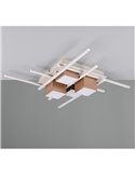 Plafón de techo LED cuadrado ROGER con mando a distancia y regulable 35W 4050lm 2700 - 6500K IP20 