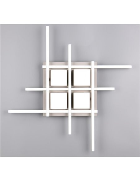 Luminária de teto LED quadrada ROGER com controle remoto e dimerizável 35W 4050lm 2700 - 6500K IP20