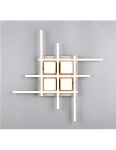 Luminária de teto LED quadrada ROGER com controle remoto e dimerizável 35W 4050lm 2700 - 6500K IP20