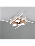 Plafón de techo LED cuadrado ROGER con mando a distancia y regulable 35W 4050lm 2700 - 6500K IP20 