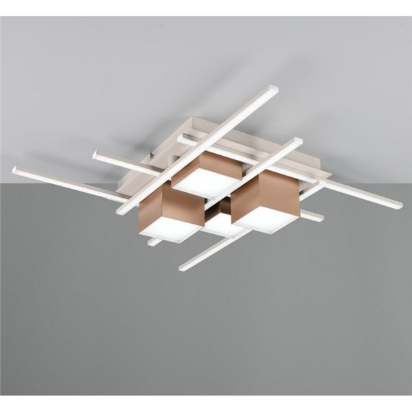 Plafón de techo LED cuadrado ROGER con mando a distancia y regulable 35W 4050lm 2700 - 6500K IP20 