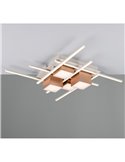 Plafón de techo LED cuadrado ROGER con mando a distancia y regulable 35W 4050lm 2700 - 6500K IP20 