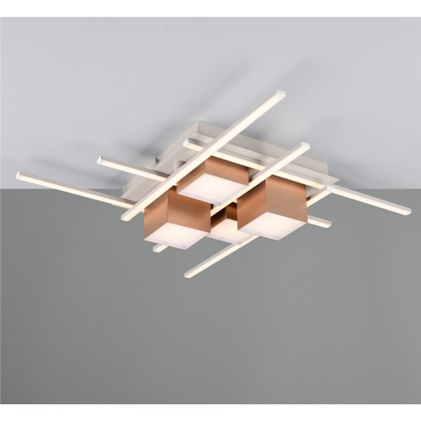 Plafón de techo LED cuadrado ROGER con mando a distancia y regulable 35W 4050lm 2700 - 6500K IP20 