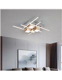 Plafón de techo LED cuadrado ROGER con mando a distancia y regulable 35W 4050lm 2700 - 6500K IP20 