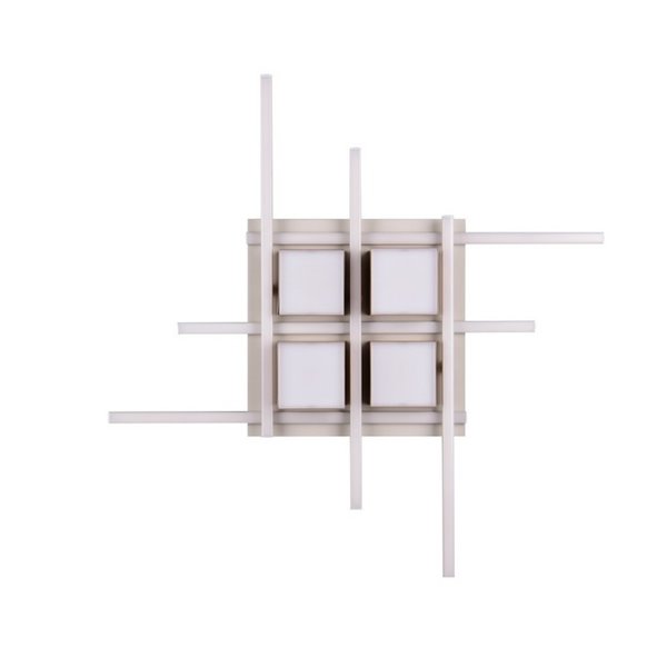 Luminária de teto LED quadrada ROGER com controle remoto e dimerizável 35W 4050lm 2700 - 6500K IP20