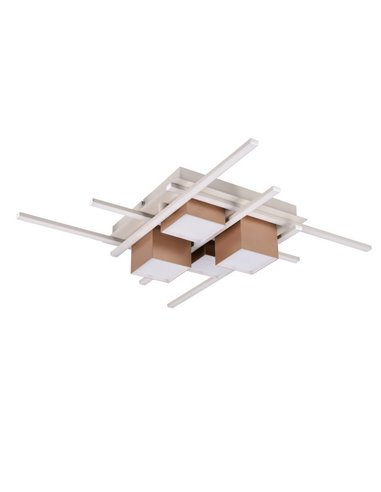Plafón de techo LED cuadrado ROGER con mando a distancia y regulable 35W 4050lm 2700 - 6500K IP20 
