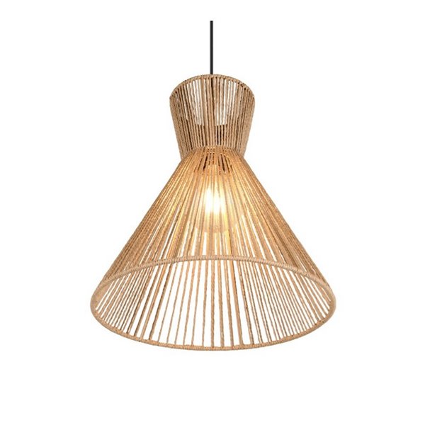 Plafonnier avec abat-jour en papier tressé ROSALIE, ampoule excl. 1x E27 max. 28W IP20