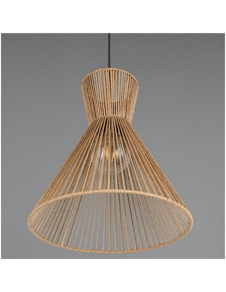 Lámpara de techo con pantalla de papel trenzado ROSALIE bombilla excl. 1x E27 max. 28W IP20