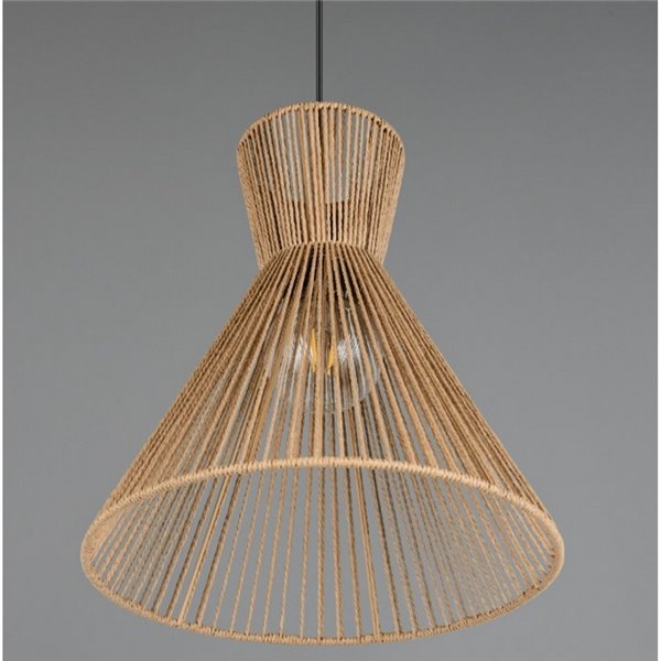 Plafonnier avec abat-jour en papier tressé ROSALIE, ampoule excl. 1x E27 max. 28W IP20