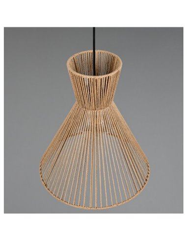 Plafonnier avec abat-jour en papier tressé ROSALIE, ampoule excl. 1x E27 max. 28W IP20