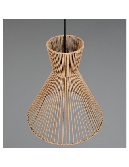 Luminária de teto com cúpula de papel trançado ROSALIE, lâmpada excl. 1x E27 máx. 28 W IP20