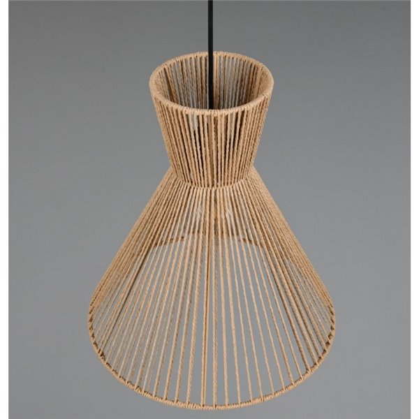 Plafonnier avec abat-jour en papier tressé ROSALIE, ampoule excl. 1x E27 max. 28W IP20