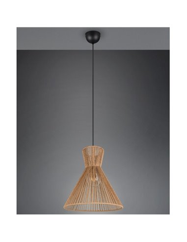 Luminária de teto com cúpula de papel trançado ROSALIE, lâmpada excl. 1x E27 máx. 28 W IP20