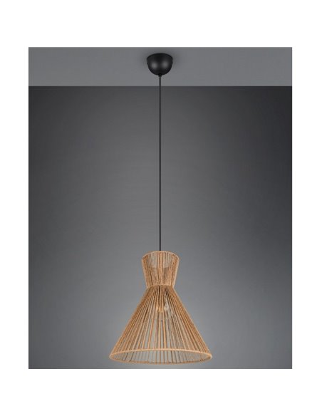 Lámpara de techo con pantalla de papel trenzado ROSALIE bombilla excl. 1x E27 max. 28W IP20