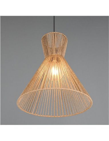 Plafonnier avec abat-jour en papier tressé ROSALIE, ampoule excl. 1x E27 max. 28W IP20