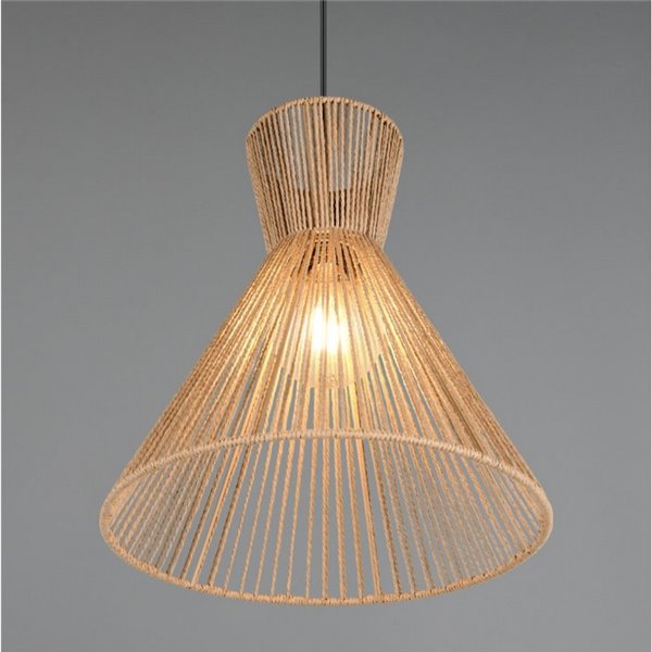 Plafonnier avec abat-jour en papier tressé ROSALIE, ampoule excl. 1x E27 max. 28W IP20