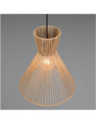 Lámpara de techo con pantalla de papel trenzado ROSALIE bombilla excl. 1x E27 max. 28W IP20