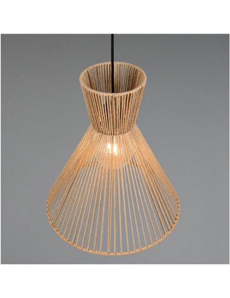 Luminária de teto com cúpula de papel trançado ROSALIE, lâmpada excl. 1x E27 máx. 28 W IP20