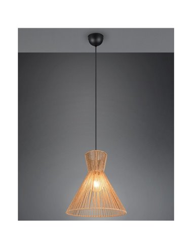 Lámpara de techo con pantalla de papel trenzado ROSALIE bombilla excl. 1x E27 max. 28W IP20