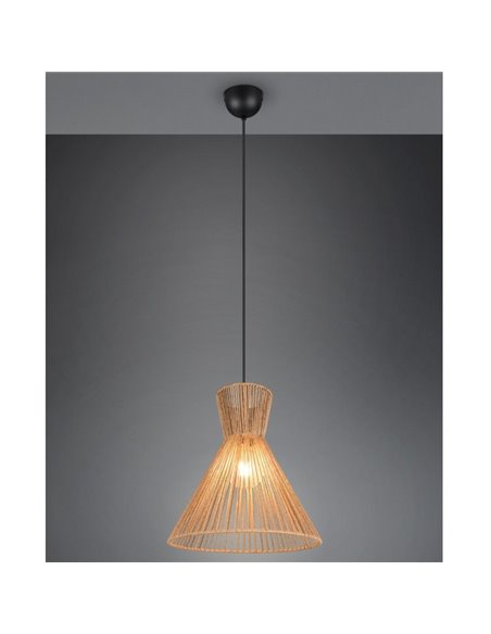 Luminária de teto com cúpula de papel trançado ROSALIE, lâmpada excl. 1x E27 máx. 28 W IP20