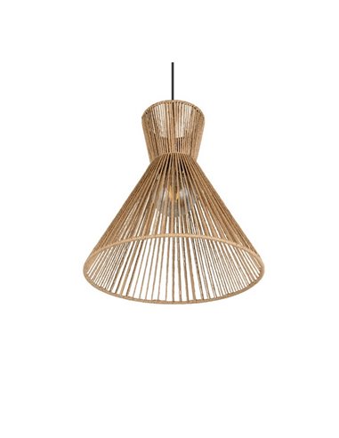 Plafonnier avec abat-jour en papier tressé ROSALIE, ampoule excl. 1x E27 max. 28W IP20