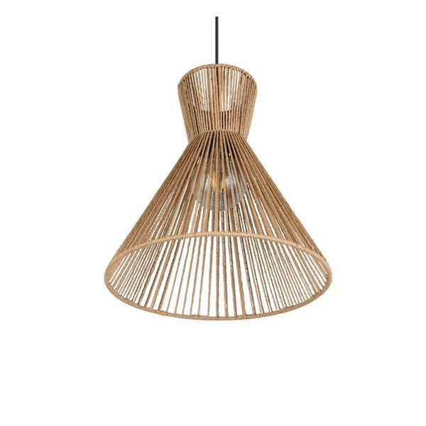 Plafonnier avec abat-jour en papier tressé ROSALIE, ampoule excl. 1x E27 max. 28W IP20