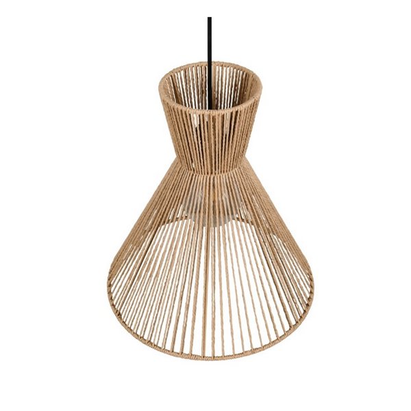 Plafonnier avec abat-jour en papier tressé ROSALIE, ampoule excl. 1x E27 max. 28W IP20