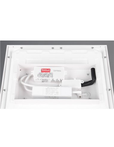 Plafonnier LED carré SIRIUS avec détecteur de mouvement 19W 2050lm 3000K IP20