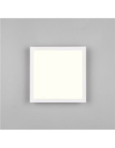 Plafonnier LED carré SIRIUS avec détecteur de mouvement 19W 2050lm 3000K IP20