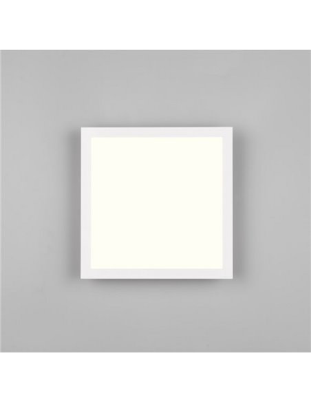 Plafonnier LED carré SIRIUS avec détecteur de mouvement 19W 2050lm 3000K IP20