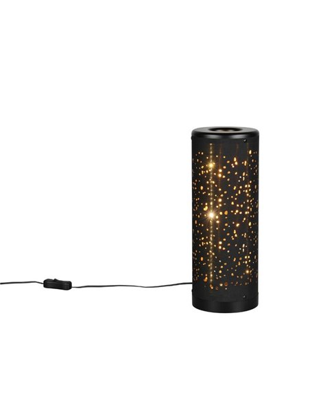 Lámpara LED de sobremesa TACO efecto estrellas, con interruptor en cable 4W 380lm, 3000K IP20