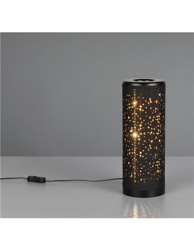 Lámpara LED de sobremesa TACO efecto estrellas, con interruptor en cable 4W 380lm, 3000K IP20