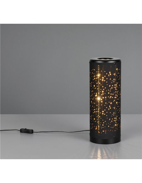 Lámpara LED de sobremesa TACO efecto estrellas, con interruptor en cable 4W 380lm, 3000K IP20