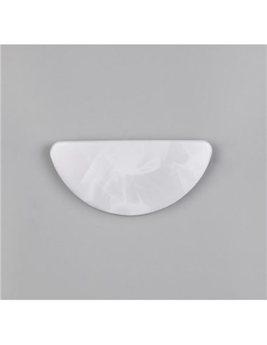 Aplique de pared LED medialuna UMBRIA regulable 9W 1200lm, 4000K IP20