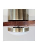 Ventilador con luz LED, madera oscura YEN, 15W 1500Lm CCT