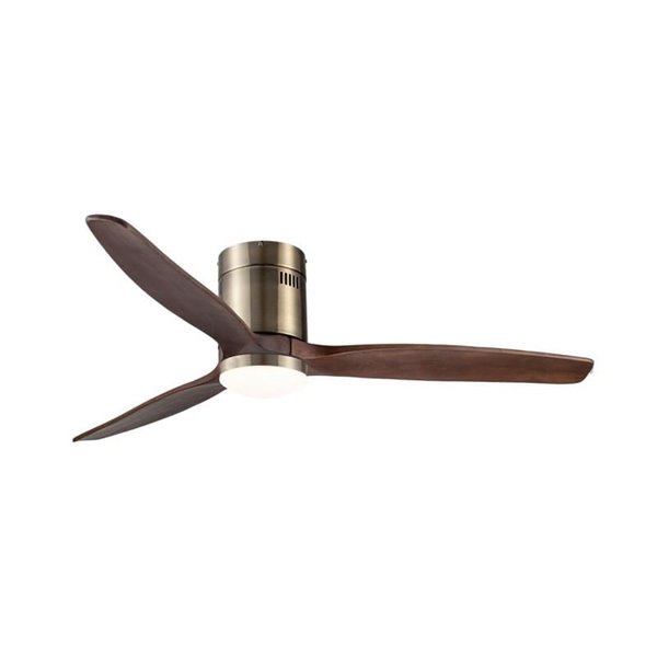 Ventilador con luz LED, madera oscura YEN, 15W 1500Lm CCT