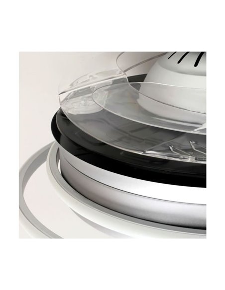 Ventilador LED con aspas plegables ANTILA plata, 60W 6000Lm CCT Dim