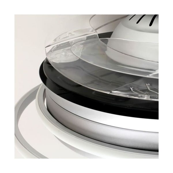 Ventilador LED con aspas plegables ANTILA plata, 60W 6000Lm CCT Dim