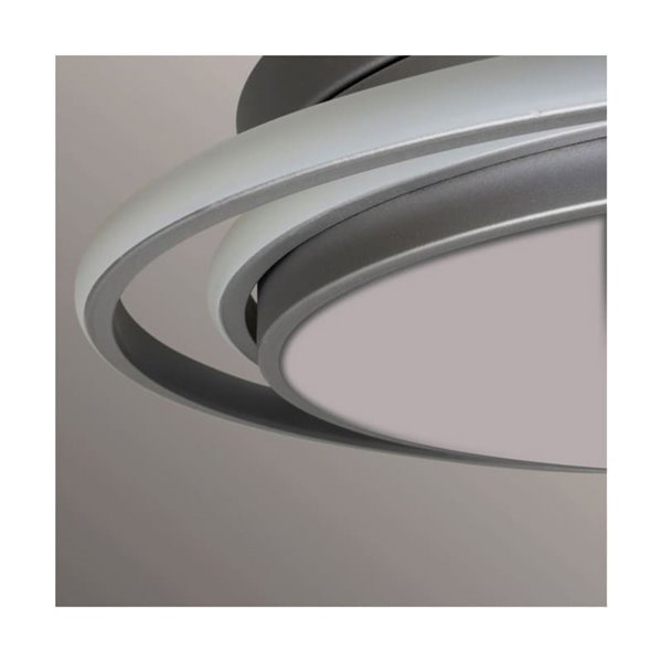 Ventilador LED con aspas plegables ANTILA plata, 60W 6000Lm CCT Dim