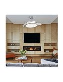 Ventilador LED con aspas plegables ANTILA plata, 60W 6000Lm CCT Dim