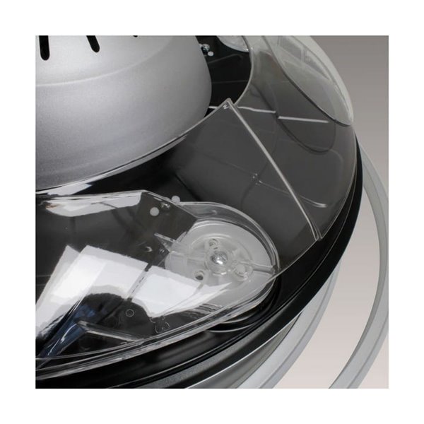 Ventilador LED con aspas plegables ANTILA plata, 60W 6000Lm CCT Dim