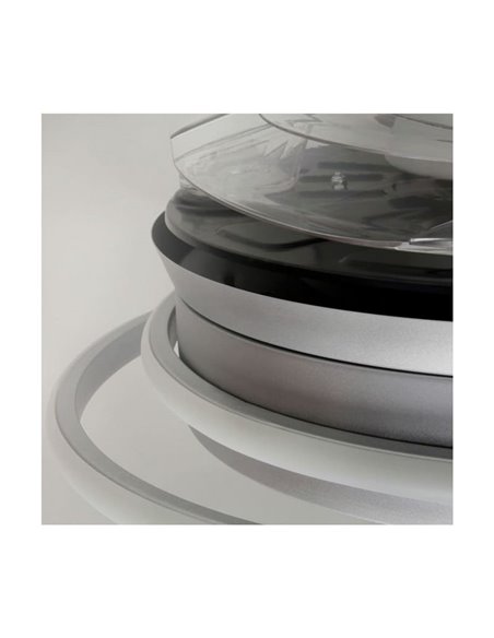 Ventilador LED con aspas plegables ANTILA plata, 60W 6000Lm CCT Dim
