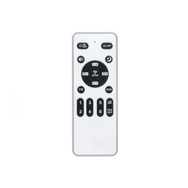 Ventilador LED con aspas plegables ANTILA negro, 60W 6000Lm CCT Dim
