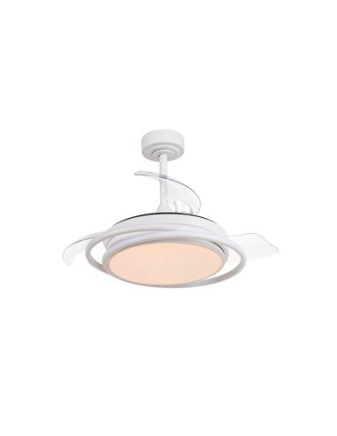 Ventilador de techo LED ANTILA MINI blanco, 40W 4000 Lm CCT