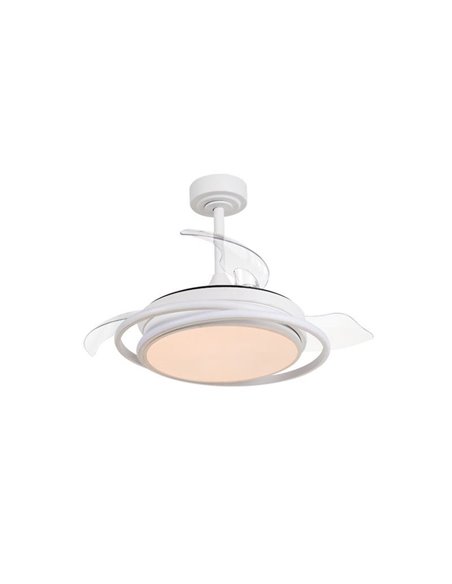 Ventilador de techo LED ANTILA MINI blanco, 40W 4000 Lm CCT