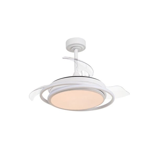 Ventilador de techo LED ANTILA MINI blanco, 40W 4000 Lm CCT