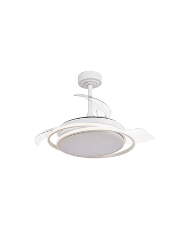 Ventilador de techo LED ANTILA MINI blanco, 40W 4000 Lm CCT